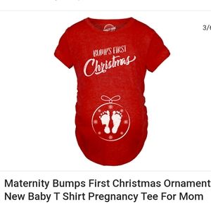 Maternity Christmas Shirt NWOT